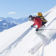 Ski Fahrer Powder Alpen